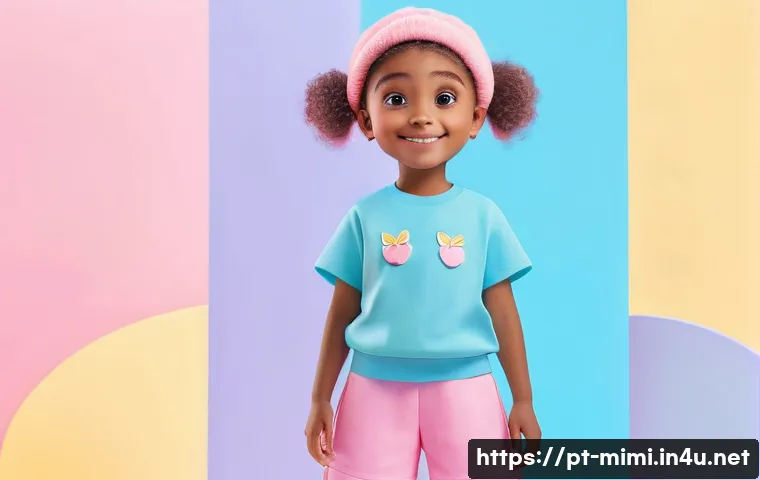 미미 캐릭터와 유사 캐릭터 비교 - A cheerful animated character inspired by Mimi, featuring large expressive eyes and a bright, open s...